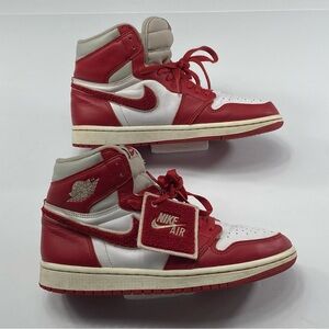 Nike Air Jordan 1 High Top Sneakers Red White